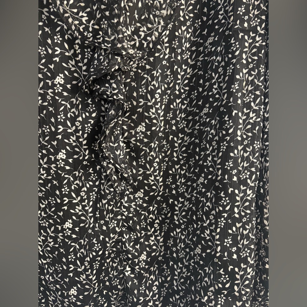 Tamara H. Black and White Floral Blouse - Picture 2 of 11